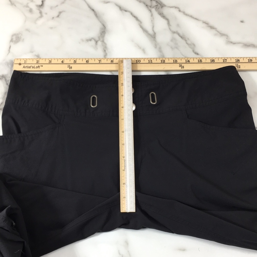 Columbia Black Trail Convertible Capri Pants Womens 14 Omni Shield Hiking - Picture 6 of 13